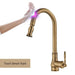Brass Kitchen Tap – Sensor Mode, Single Handle Hot & Cold, Pull - Out Spout - Touchless Brass Kitchen Tap – Sensor ModeBathroomLux