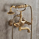 Brass Long Handle Carved Antique Telephone Shower Set - Bathtub & Shower FaucetsBathroomLux