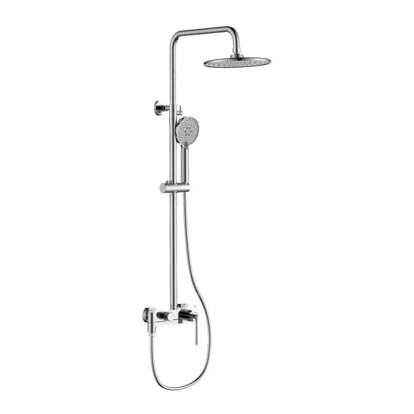 Brass Rainfall Shower System – Wall Mounted with Mixer & Handheld - bathtub shower faucetsBathroomLux