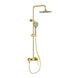 Brass Rainfall Shower System – Wall Mounted with Mixer & Handheld - bathtub shower faucetsBathroomLux
