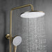 Brass Rainfall Shower System – Wall Mounted with Mixer & Handheld - bathtub shower faucetsBathroomLux