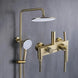 Brass Rainfall Shower System – Wall Mounted with Mixer & Handheld - bathtub shower faucetsBathroomLux