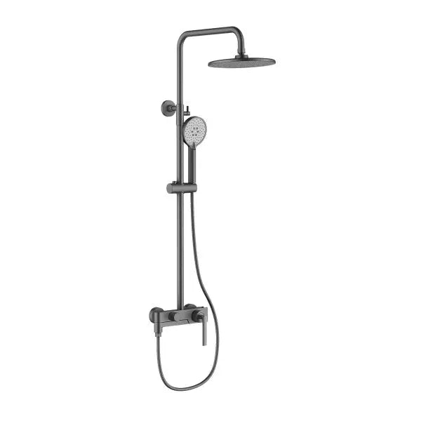 Brass Rainfall Shower System – Wall Mounted with Mixer & Handheld - bathtub shower faucetsBathroomLux