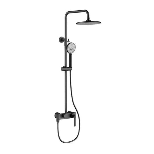 Brass Rainfall Shower System – Wall Mounted with Mixer & Handheld - bathtub shower faucetsBathroomLux