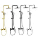 Brass Rainfall Shower System – Wall Mounted with Mixer & Handheld - bathtub shower faucetsBathroomLux