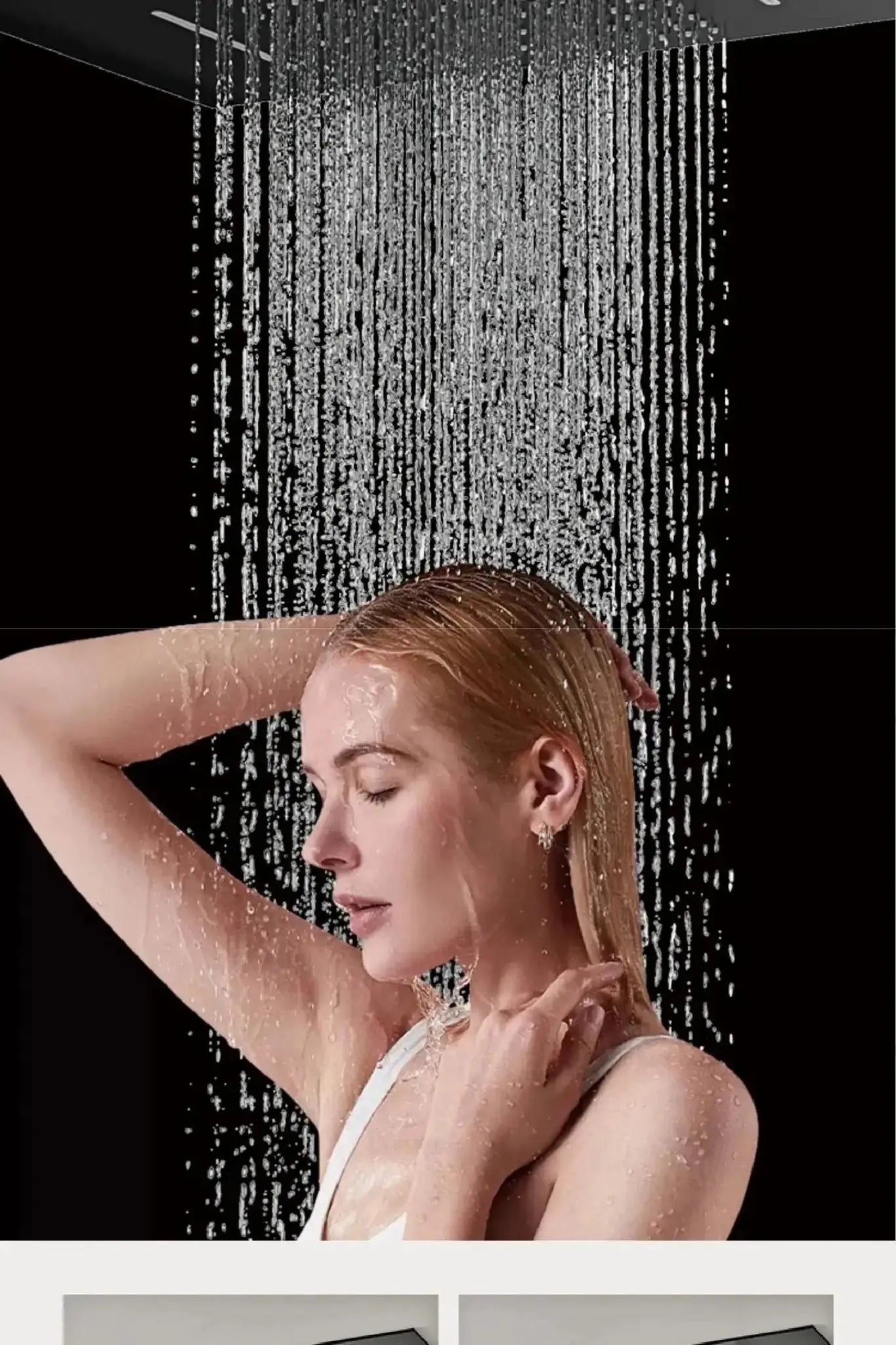 Brass Thermostatic Shower System – Wall Mounted LED Digital Display Hot & Cold Mixer - bathroom faucet with led lightsBathroomLux