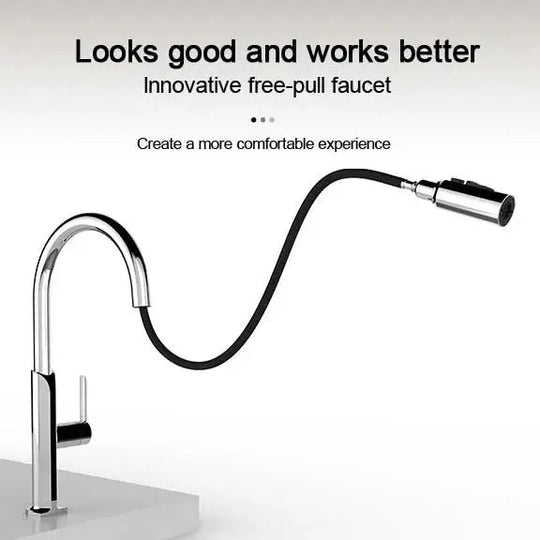 Brass Vintage Style Pull - Down Kitchen Faucet with Rotating Extendable Sprayer - Copper Vintage Style Pull - Down Kitchen FaucetBathroomLux