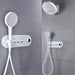 Brass White Concealed Rainfall Shower Set – Shower Mixer - Concealed Rain Shower SystemBathroomLux