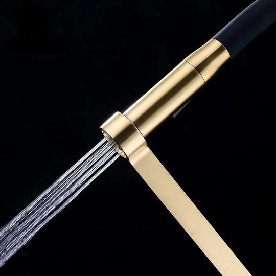 Brushed Brass Gun Grey Kitchen Mixer Tap – Pull Out Modern Sink Faucet - 2 - Way Smart Touch Pull Down Kitchen FaucetBathroomLux