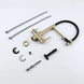 Brushed Gold 3 - Way Kitchen Faucet with Pull - Out Spray Filtered Water Mixer Tap - 3 Ways Kitchen Pull OutBathroomLux