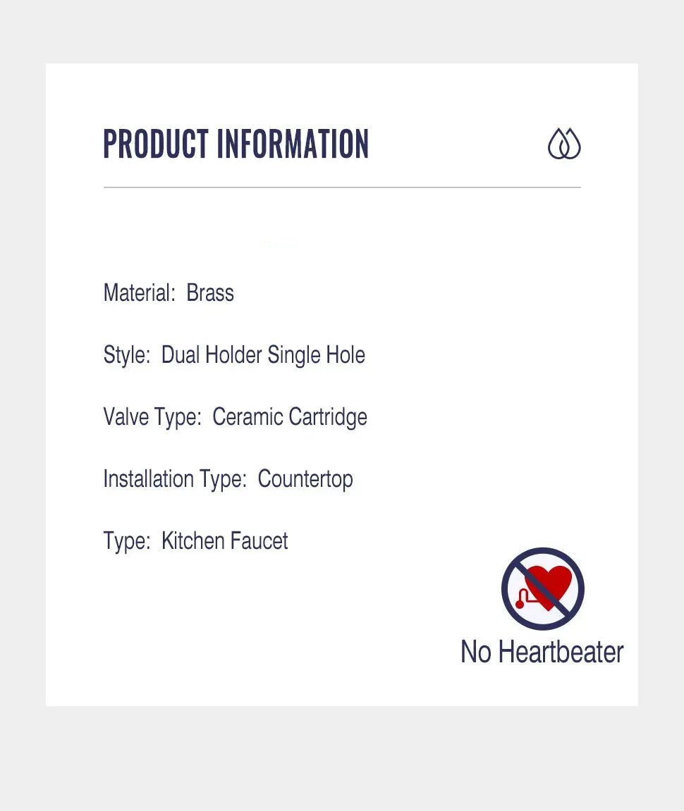 Brushed Gold 3 - Way Kitchen Faucet with Pull - Out Spray Filtered Water Mixer Tap - 3 Ways Kitchen Pull OutBathroomLux