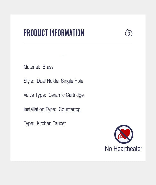 Brushed Gold 3 - Way Kitchen Faucet with Pull - Out Spray Filtered Water Mixer Tap - 3 Ways Kitchen Pull OutBathroomLux