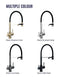 Brushed Gold 3 - Way Kitchen Faucet with Pull - Out Spray Filtered Water Mixer Tap - 3 Ways Kitchen Pull OutBathroomLux