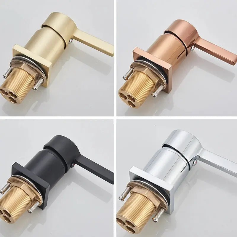 Brushed Gold Basin Bathroom faucet Single Handle Deck Mounted Mixer Tap - Deck Mounted Mixer TapBathroomLux