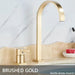 Brushed Gold Basin Bathroom faucet Single Handle Deck Mounted Mixer Tap - Deck Mounted Mixer TapBathroomLux