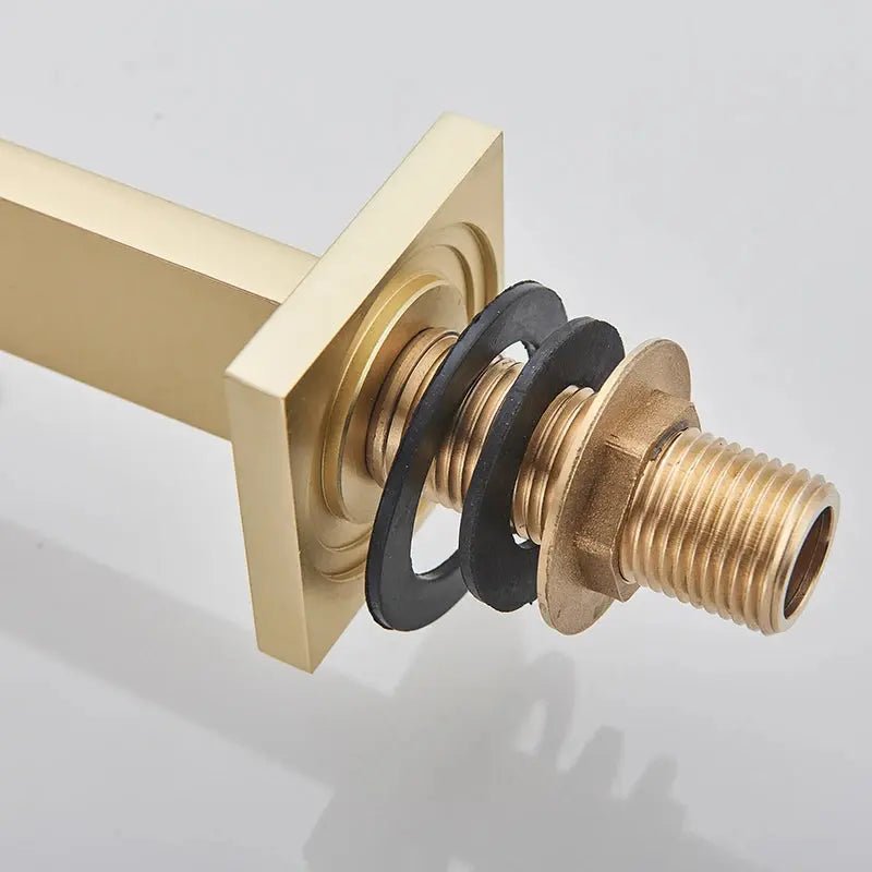 Brushed Gold Basin Bathroom faucet Single Handle Deck Mounted Mixer Tap - Deck Mounted Mixer TapBathroomLux