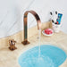 Brushed Gold Basin Bathroom faucet Single Handle Deck Mounted Mixer Tap - Deck Mounted Mixer TapBathroomLux