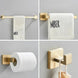 Brushed Gold Bathroom Accessories Set Towel Bar Holder Hook - bathroom, showers, thermostaticBathroomLux