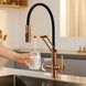 Brushed Gold Pull Down Kitchen Filter Faucet – Solid Brass Mixer Tap - kitchenBathroomLux
