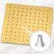 Brushed Gold Rainfall Shower Head With Handheld and Body Jets Thermostatic - 3 - Function Exposed Shower SystemBathroomLux