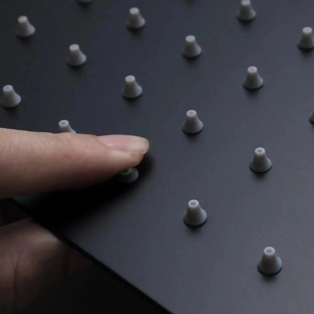 Brushed Nickel Wall Mounted Shower Faucet Set with Rain Shower Head - Rain Shower HeadBathroomLux