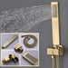 Brushed Nickel Wall Mounted Shower Faucet Set with Rain Shower Head - Rain Shower HeadBathroomLux