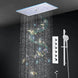 Ceiling LED Rainfall Waterfall Shower Head 600x300mm - Large Ceiling LED RainfallBathroomLux