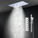 Ceiling LED Rainfall Waterfall Shower Head 600x300mm - Large Ceiling LED RainfallBathroomLux