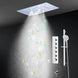 Ceiling LED Rainfall Waterfall Shower Head 600x300mm - Large Ceiling LED RainfallBathroomLux