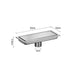 Chrome Rectangle Stainless Steel Linear Shower Drain – 20cm / 30cm / 40cm / 50cm / 60cm - Shower DrainsBathroomLux