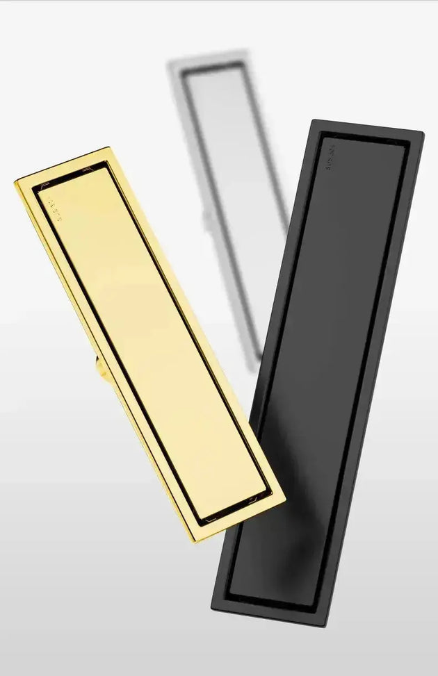 Chrome Rectangle Stainless Steel Linear Shower Drain – 20cm / 30cm / 40cm / 50cm / 60cm - Shower DrainsBathroomLux