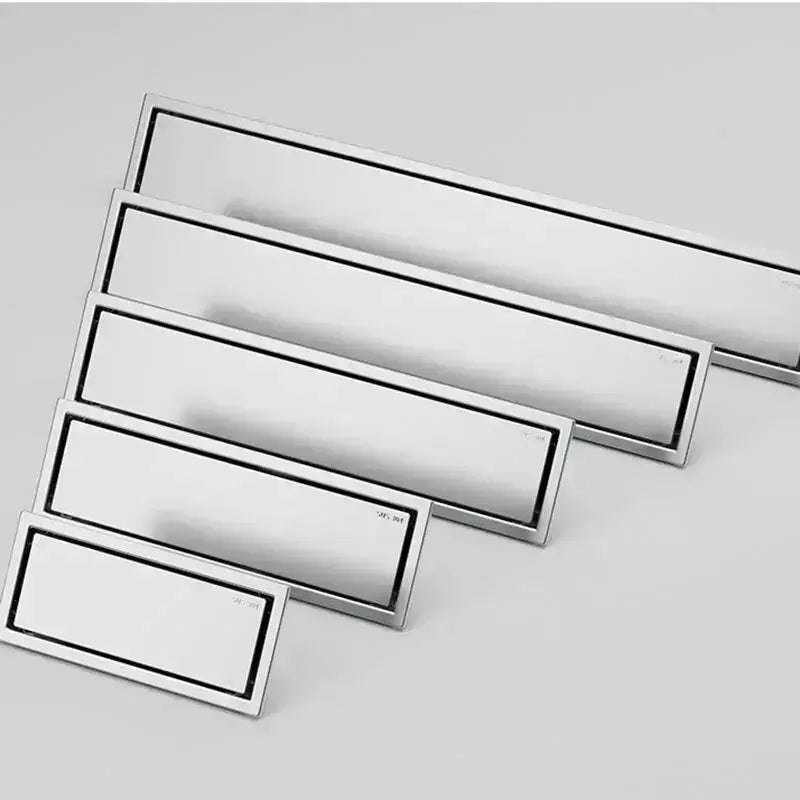 Chrome Rectangle Stainless Steel Linear Shower Drain – 20cm / 30cm / 40cm / 50cm / 60cm - Shower DrainsBathroomLux