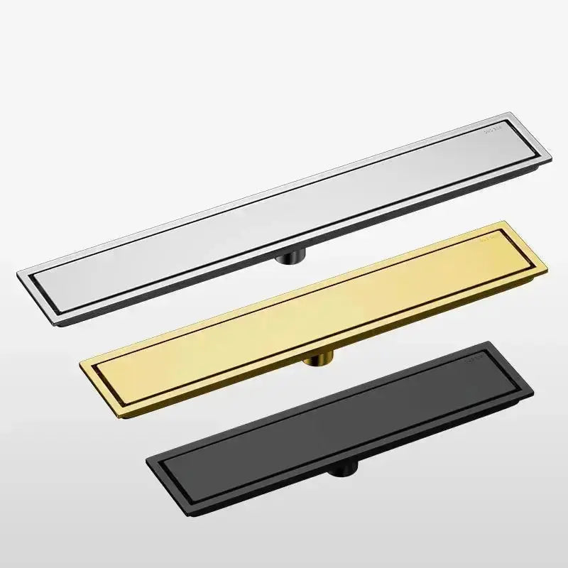 Black Rectangle Stainless Steel Linear Shower Drain – 20cm / 30cm ...