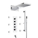 Chrome Thermostatic LED Shower System – with Body Jets - Black Thermostatic LED Shower SystemBathroomLux