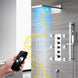 Chrome Thermostatic LED Shower System – with Body Jets - Black Thermostatic LED Shower SystemBathroomLux