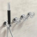 Concealed Rain Shower System With Shower Head And Hand Shower Chrome - Concealed Rain Shower SystemBathroomLux