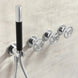 Concealed Rain Shower System With Shower Head And Hand Shower Chrome - Concealed Rain Shower SystemBathroomLux