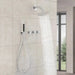 Concealed Rain Shower System With Shower Head And Hand Shower Chrome - Concealed Rain Shower SystemBathroomLux
