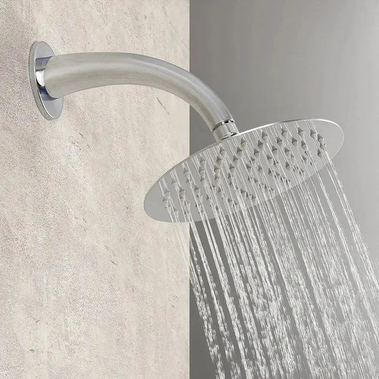 Concealed Rain Shower System With Shower Head And Hand Shower Chrome - Concealed Rain Shower SystemBathroomLux