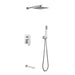 Concealed Stainless Steel Rain Shower System – Wall Mounted with Hot & Cold Mixer - Wall Mounted with Hot & Cold MixerBathroomLux