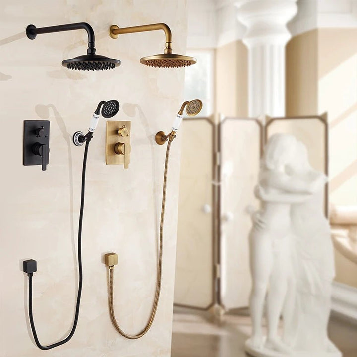 Concetto Shower Faucets Antique - FS - 13889 - Black - FaucetBathroomLux