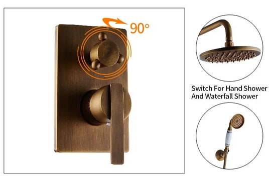 Concetto Shower Faucets Antique - FS - 13889 - FaucetBathroomLux