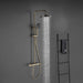 Contemporary Brushed Gold Wall - Mounted Rain Shower Set - Gold Wall - Mounted shower setBathroomLux