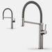 Contemporary Kitchen Faucet Single Hole Single Handle Drop Down - BathroomLux