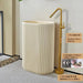 Cream Freestanding Pedestal Basin – Artificial Stone Hand Wash Sink with Faucet Included - Floor standing bathroom basinBathroomLux