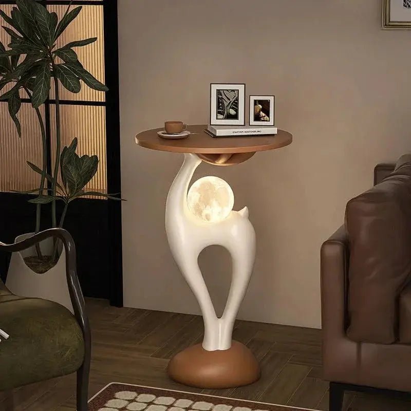 Creative Elk Side Table – French Light Luxury Art Furniture - Creative Elk Side Table – French Light Luxury Art FurnitureBathroomLux