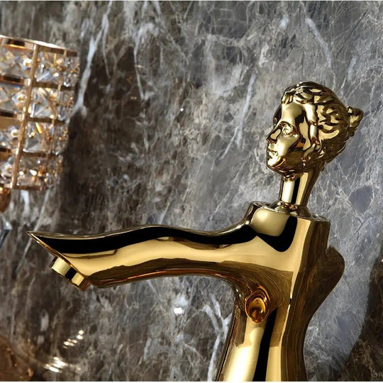 Creative Sink Bathroom Faucet – Modern Single Hole Deck Mounted Basin Tap - creative bathroom sinkBathroomLux