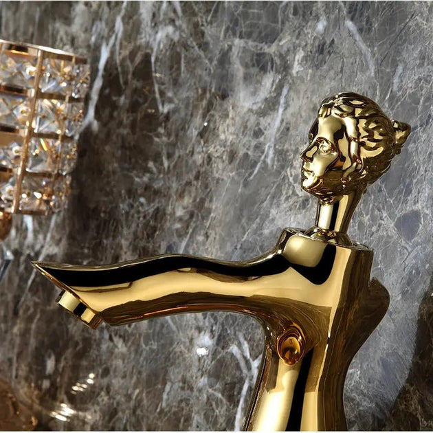 Creative Sink Bathroom Faucet – Modern Single Hole Deck Mounted Basin Tap - creative bathroom sinkBathroomLux