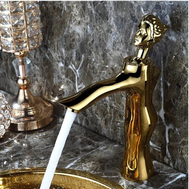 Creative Sink Bathroom Faucet – Modern Single Hole Deck Mounted Basin Tap - creative bathroom sinkBathroomLux