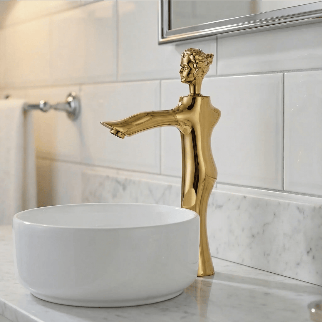 Creative Sink Bathroom Faucet – Modern Single Hole Deck Mounted Basin Tap - creative bathroom sinkBathroomLux